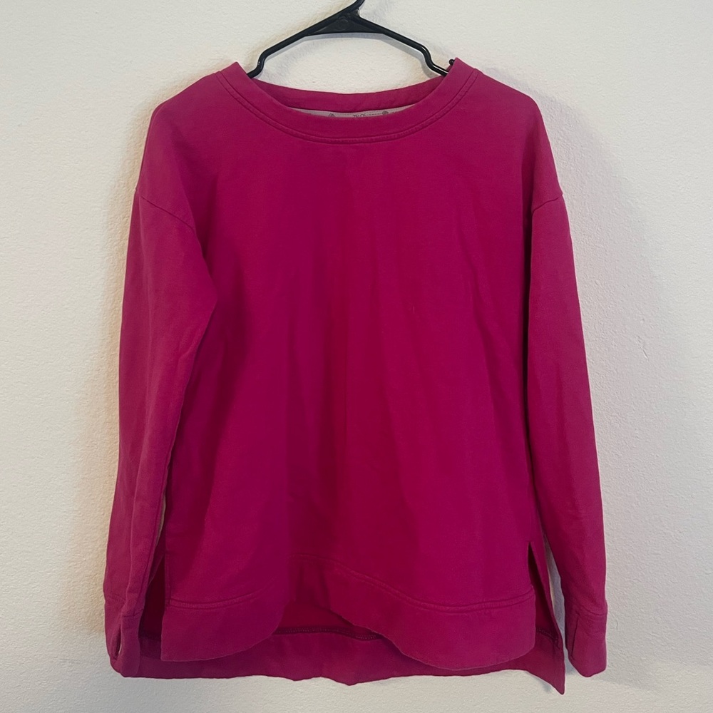 ZELOS Pink Long Sleeve Relaxed Sweatshirt